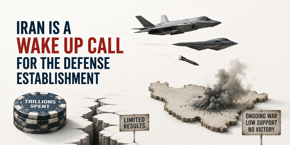 Iran Is a Wake-Up Call for the Defense Establishment