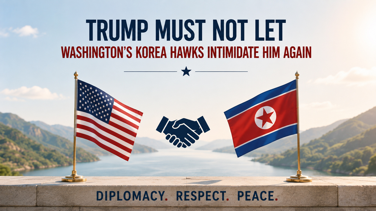 Trump Must Not Let Washington’s Korea Hawks Intimidate Him Again
